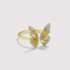 Butterfly rings silver