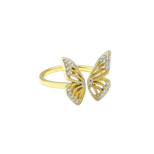 Butterfly rings silver