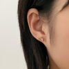 irregular stud earrings