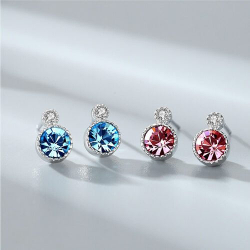 gemstone earrings studs