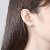 gemstone earrings studs