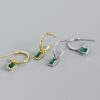 emerald green earrings drop